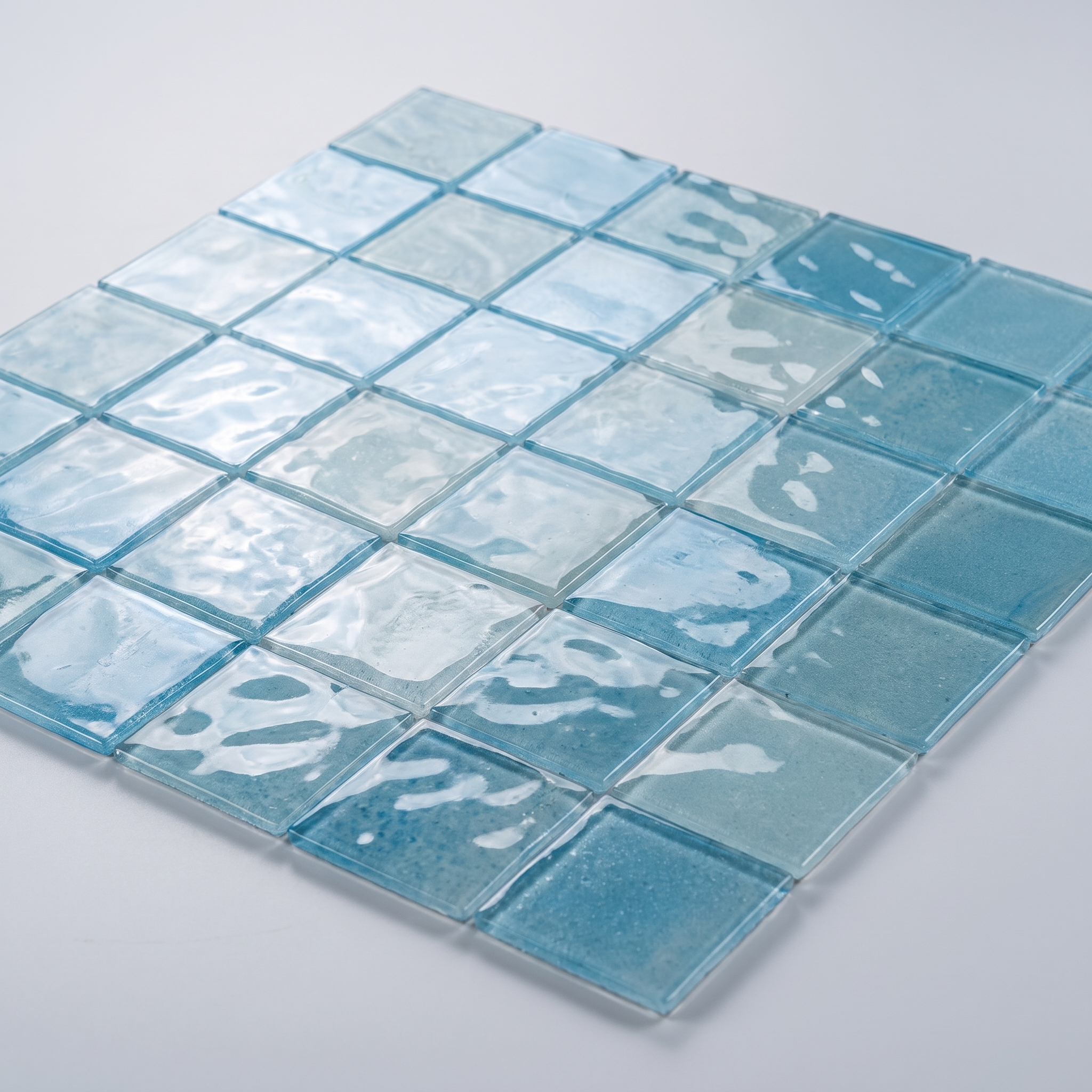 Glasmosaik Mosaikfliese Nizza 48×48 mm & 23×23×4 mm 