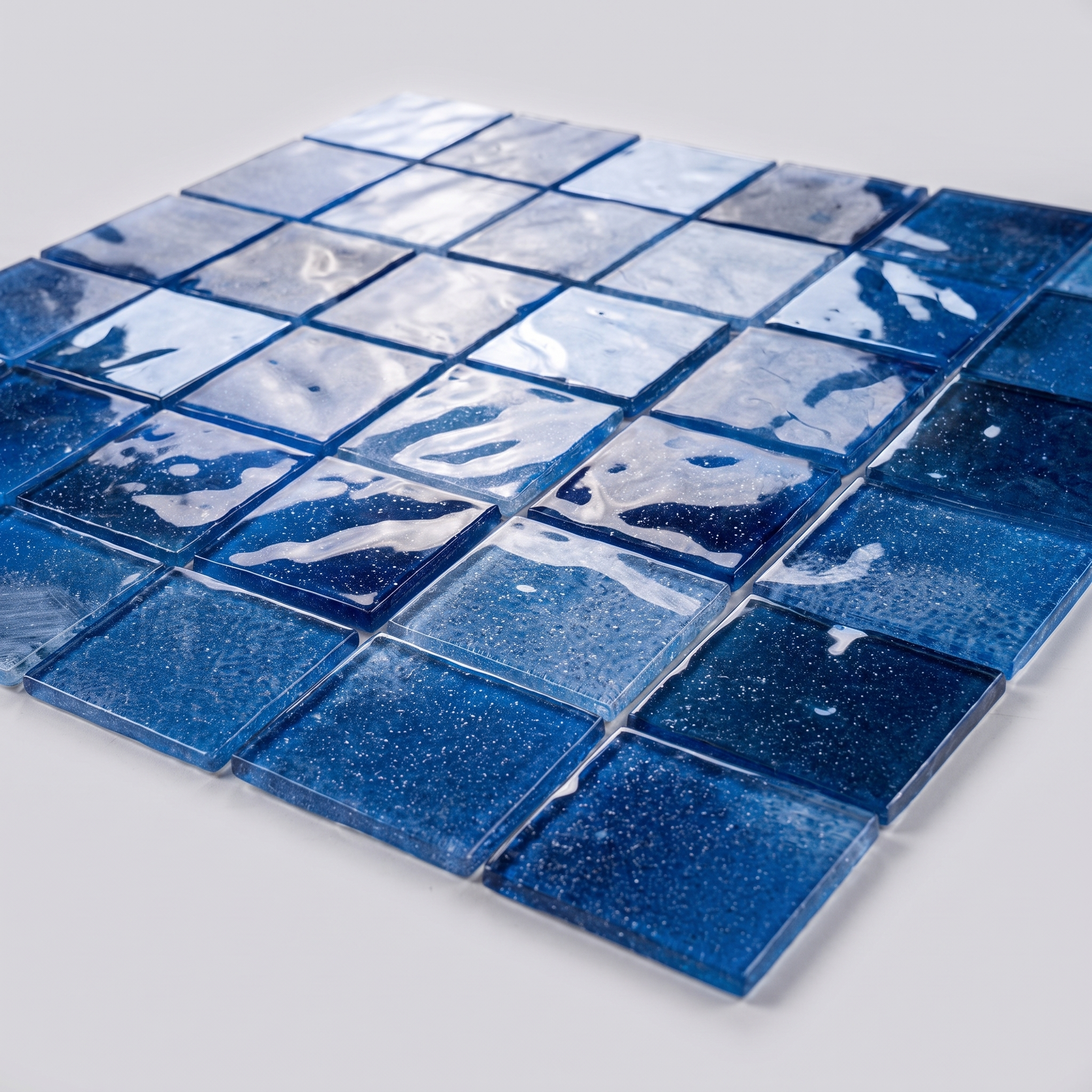 Glasmosaik Mosaikfliese Nizza 48×48 mm & 23×23×4 mm 