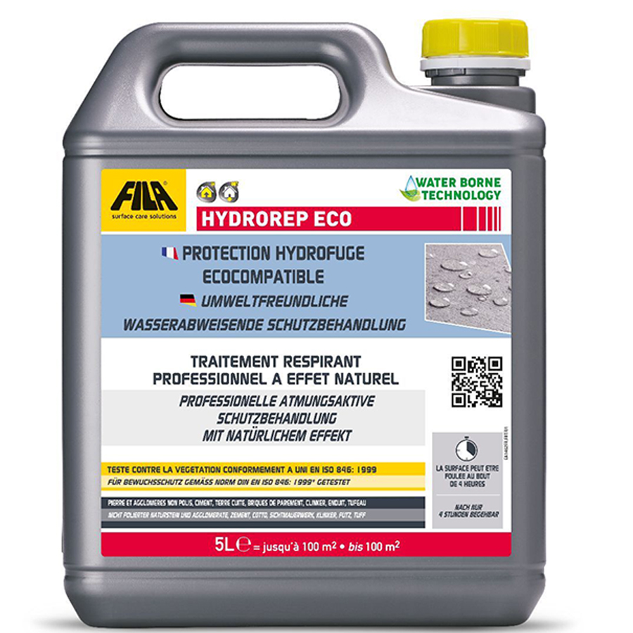 Fliesenreiniger Natursteinreiniger Wasserabweisend Grundreiniger HYDROREP ECO - 5 Liter