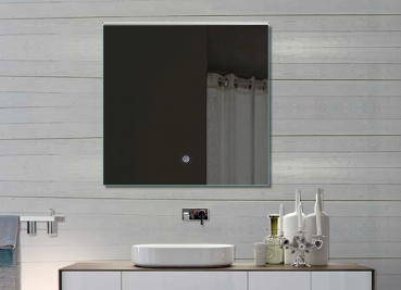 Design LED Beleuchtung Badezimmerspiegel mit Touchschalter 72x70cm-BEN10344 Design LED Beleuchtung Badezimmerspiegel mit Touchschalter 72x70cm-BEN10344