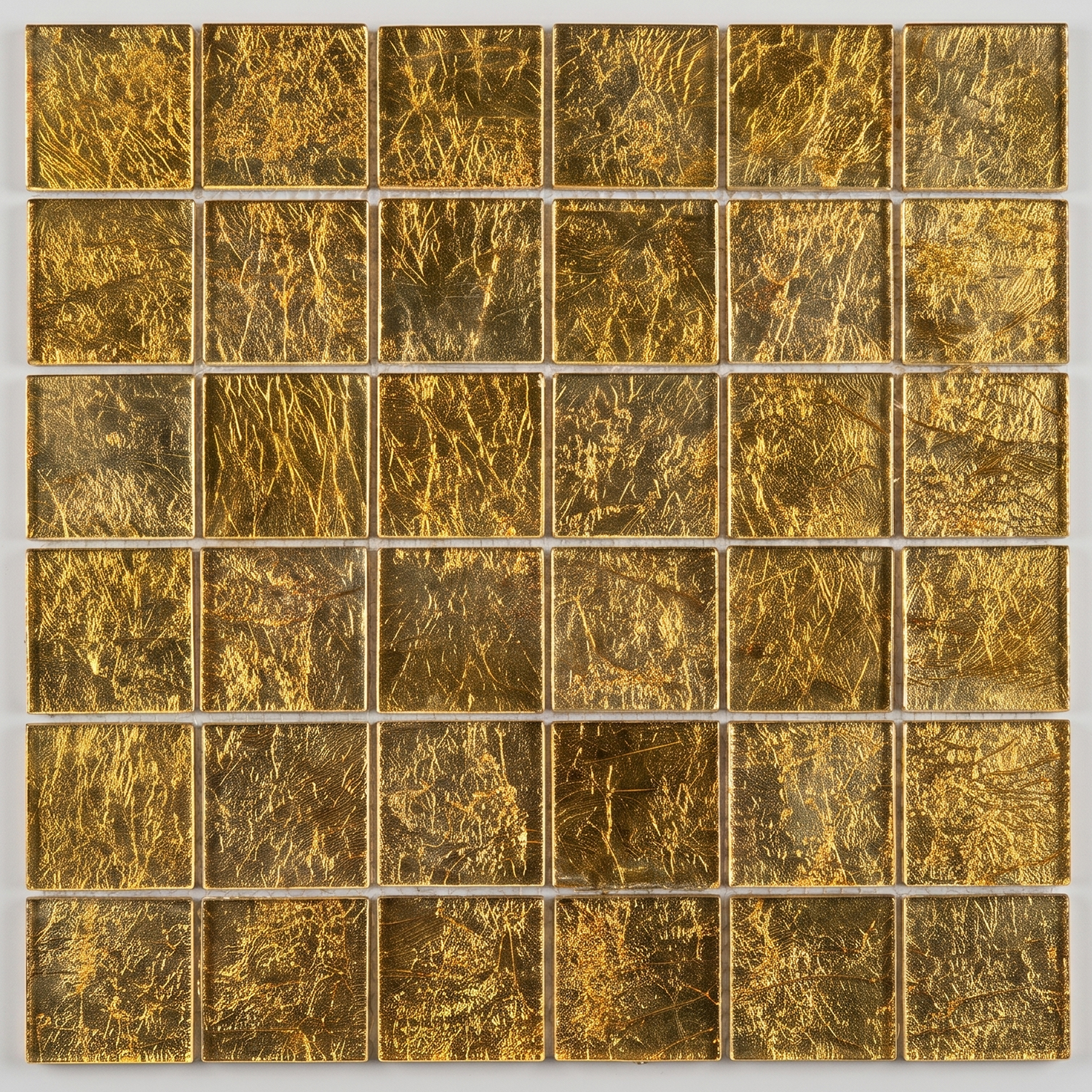 Glasmosaik Lille Gold Metalloptik 48×48x6 mm