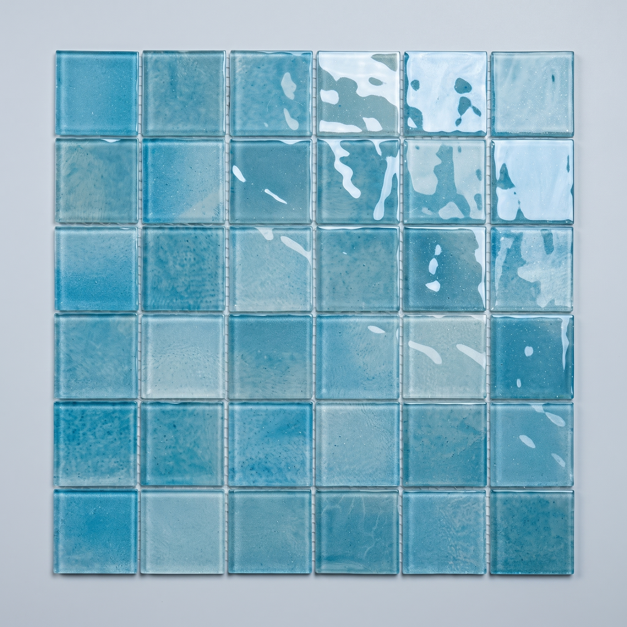 Glasmosaik Mosaikfliese Nizza 48×48 mm & 23×23×4 mm 
