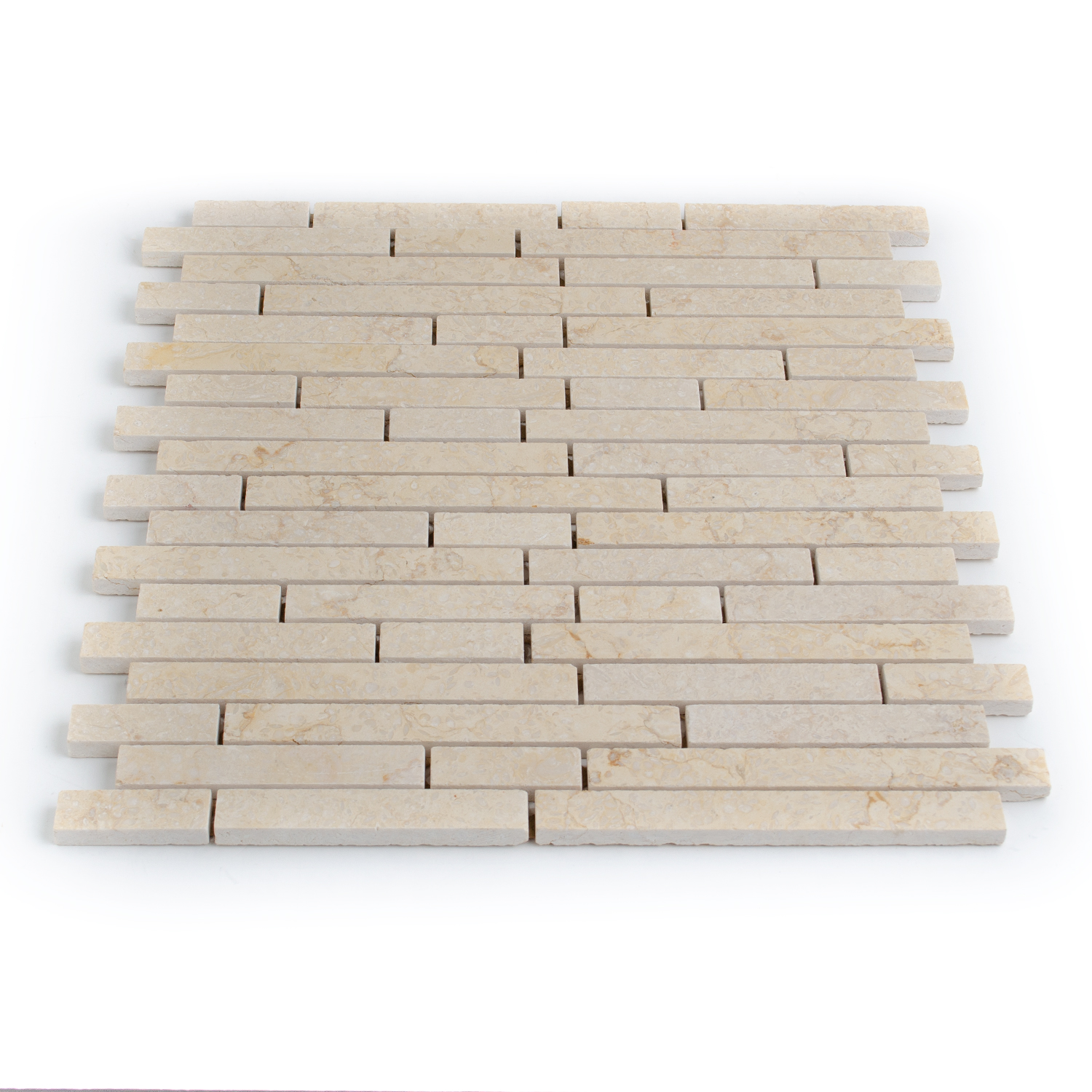 Natursteinmosaik Marmorstächen Crema Beige Nicola-BEN10260