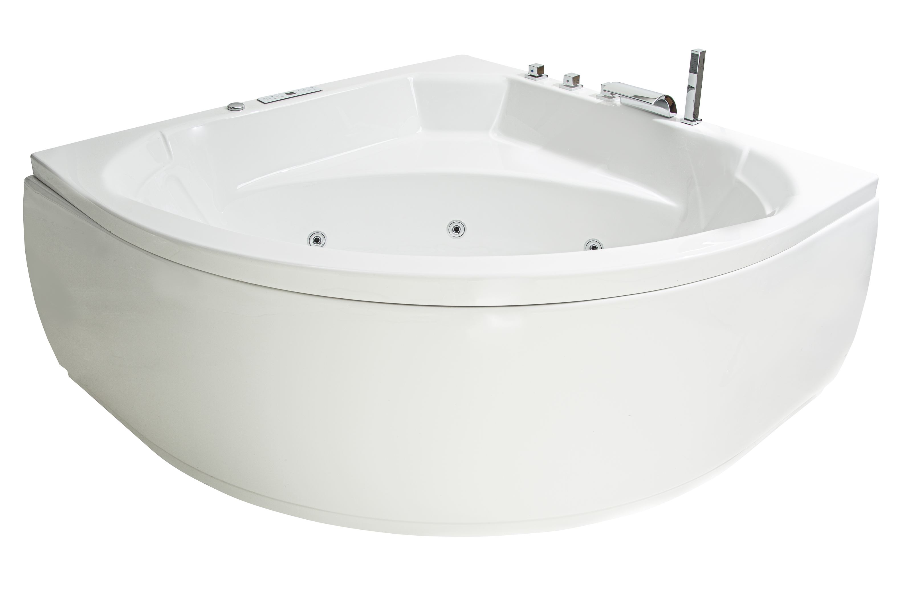 Eck Badewannen Whirlpool mit 25 Massagedüsen Spa Bali Tulamben ONE 155x155 cm weiss MADE IN GERMANY-BEN10147.1 Eck Badewannen Whirlpool mit 25 Massagedüsen Spa Bali Tulamben ONE 155x155 cm weiss MADE IN GERMANY-BEN10147.1