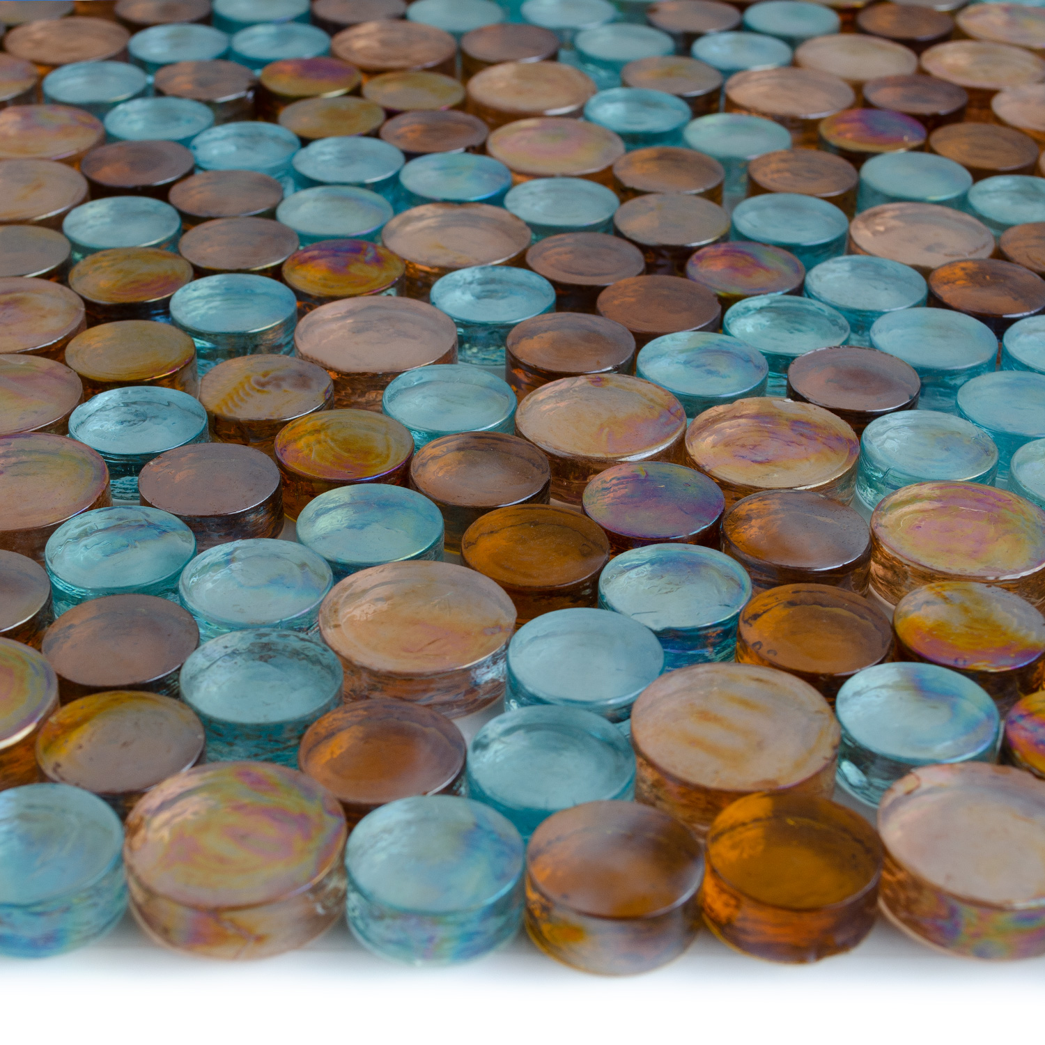 Schwimmbad Mosaik Glasmosaik Orange Beata-BEN10246