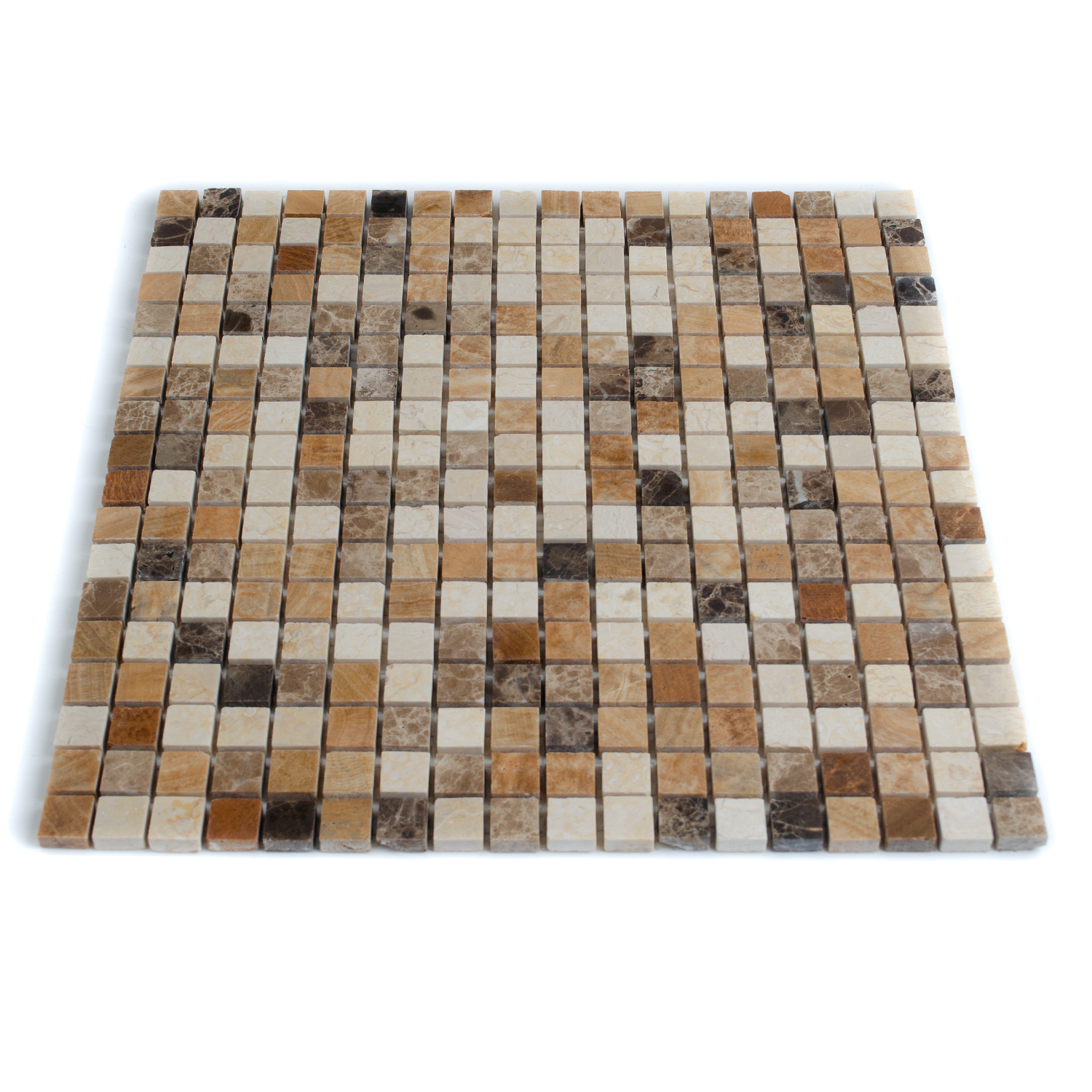 Natursteinmosaik Marmormosaik Cremamix Braunmix Poliert Nicole-BEN10273