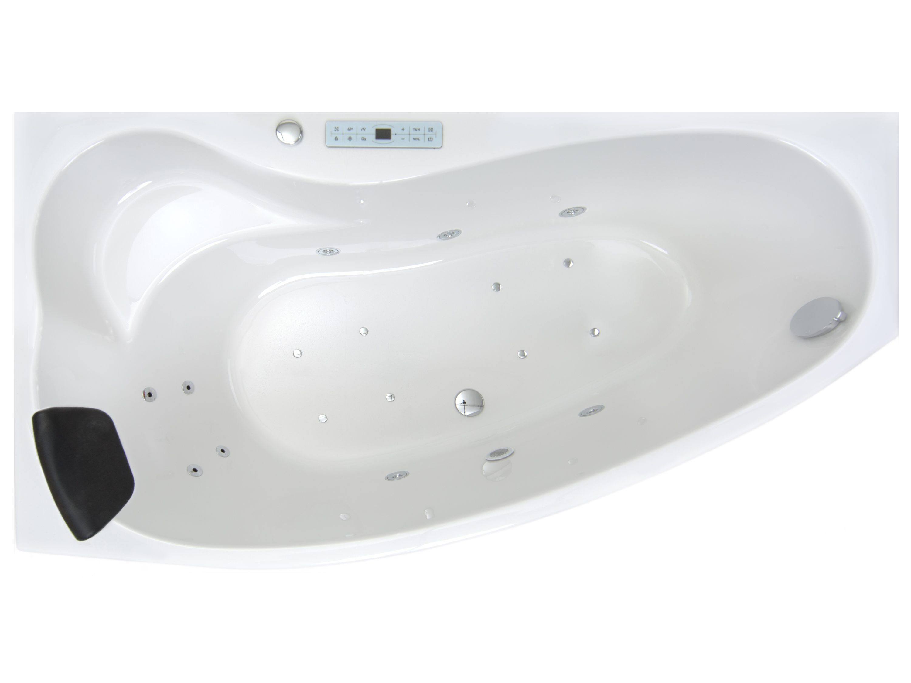 Badewannen Whirlpool mit 17 Massagedüsen Spa Bali Semarapura Links in weiss MADE IN GERMANY-BEN10154.10 Badewannen Whirlpool mit 17 Massagedüsen Spa Bali Semarapura Links in weiss MADE IN GERMANY-BEN10154.10