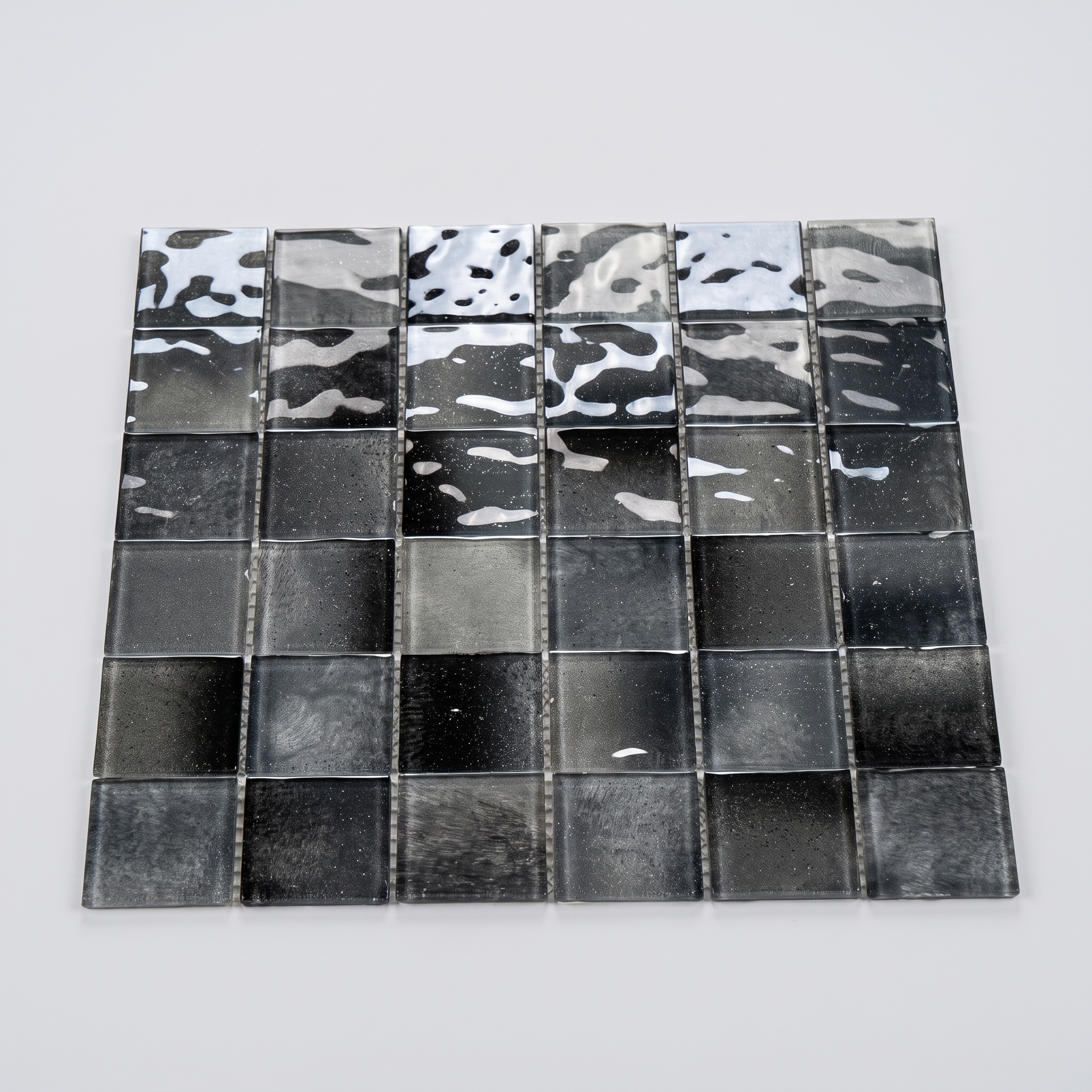 Glasmosaik Mosaikfliese Nizza 48×48 mm & 23×23×4 mm 
