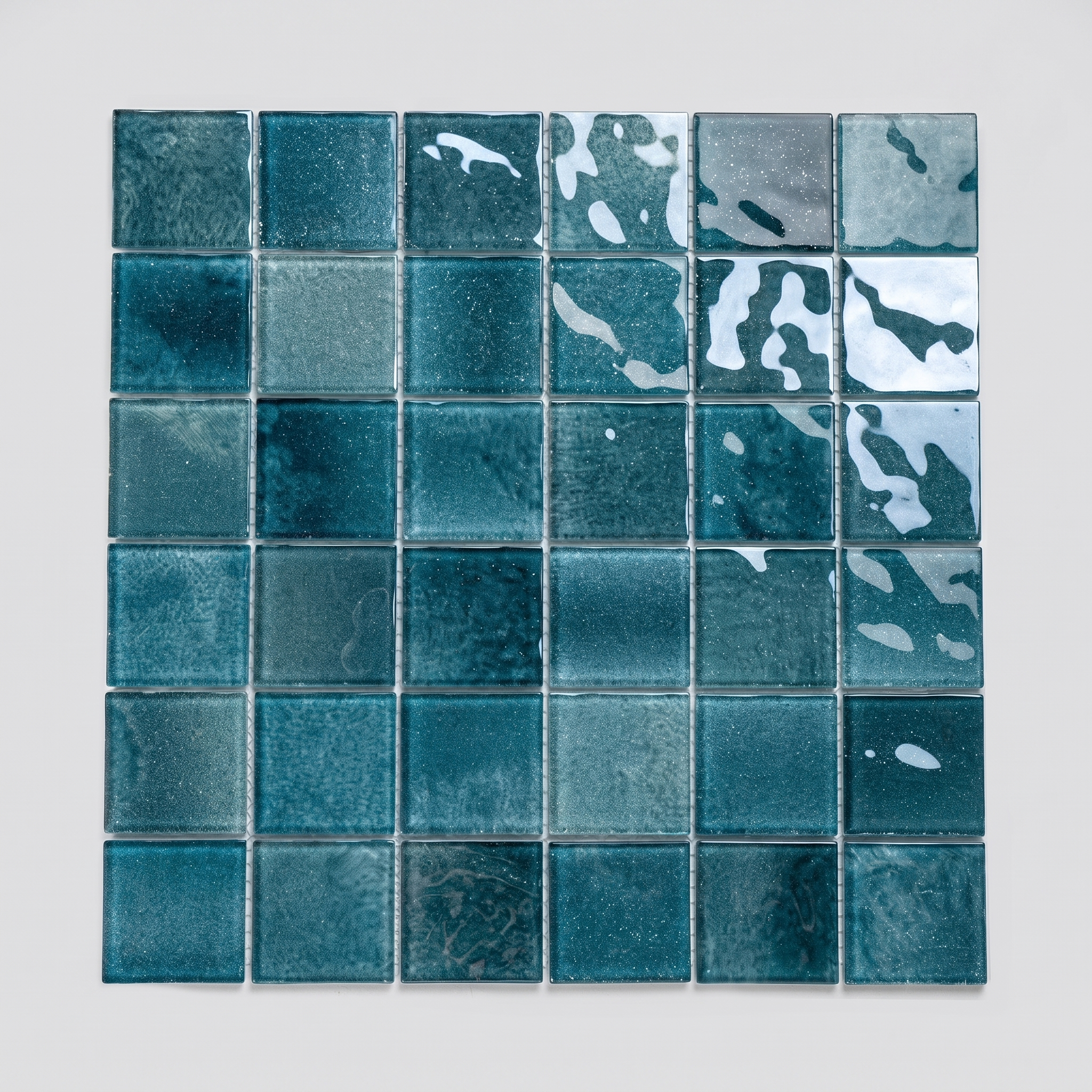 Glasmosaik Mosaikfliese Nizza 48×48 mm & 23×23×4 mm 
