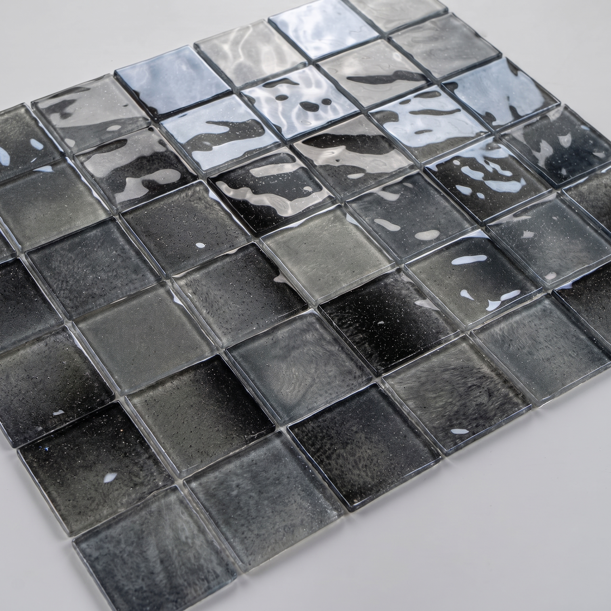 Glasmosaik Mosaikfliese Nizza 48×48 mm & 23×23×4 mm 