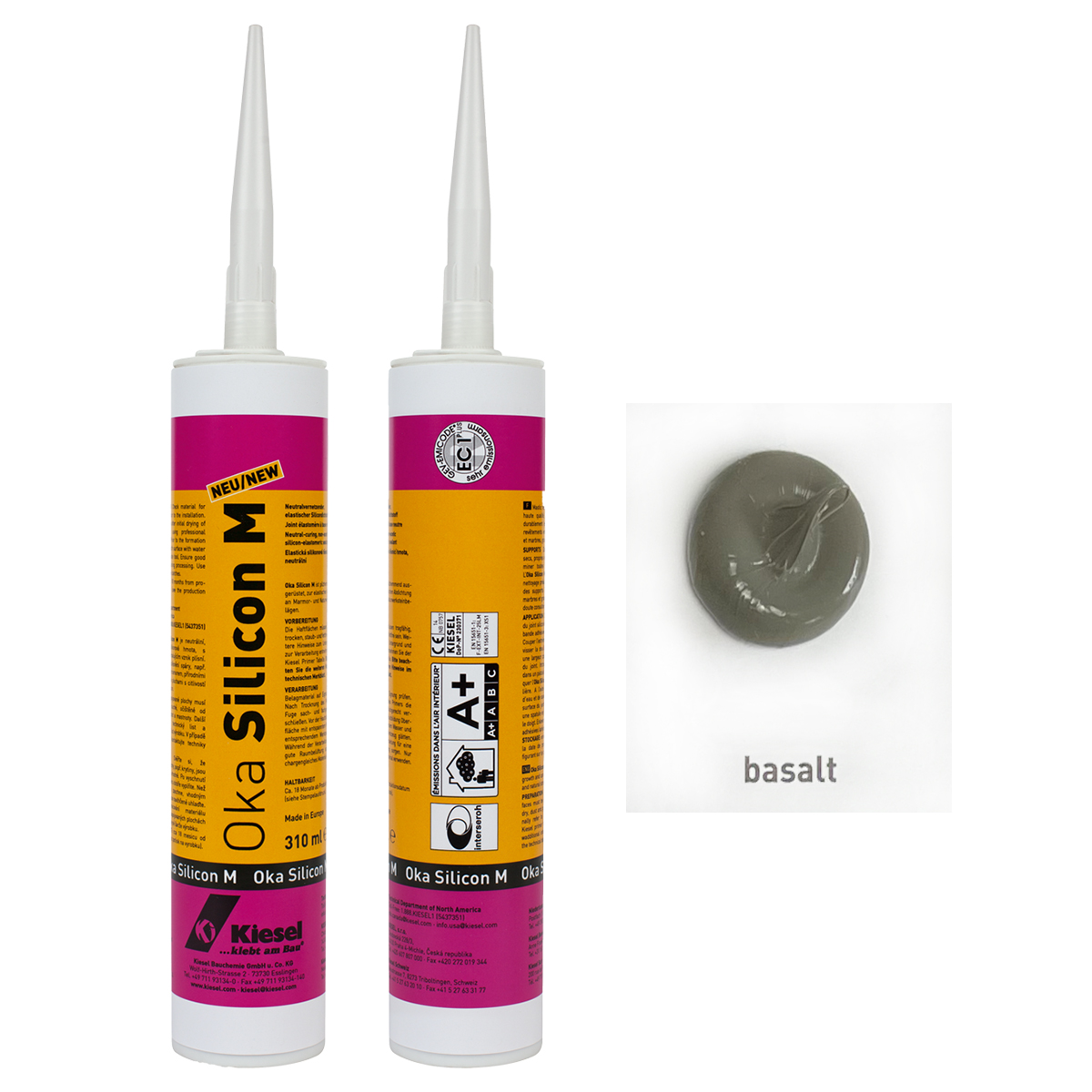 Silikonfuge basalt Naturstein-Silikon Oka Silicon M - 310ml
