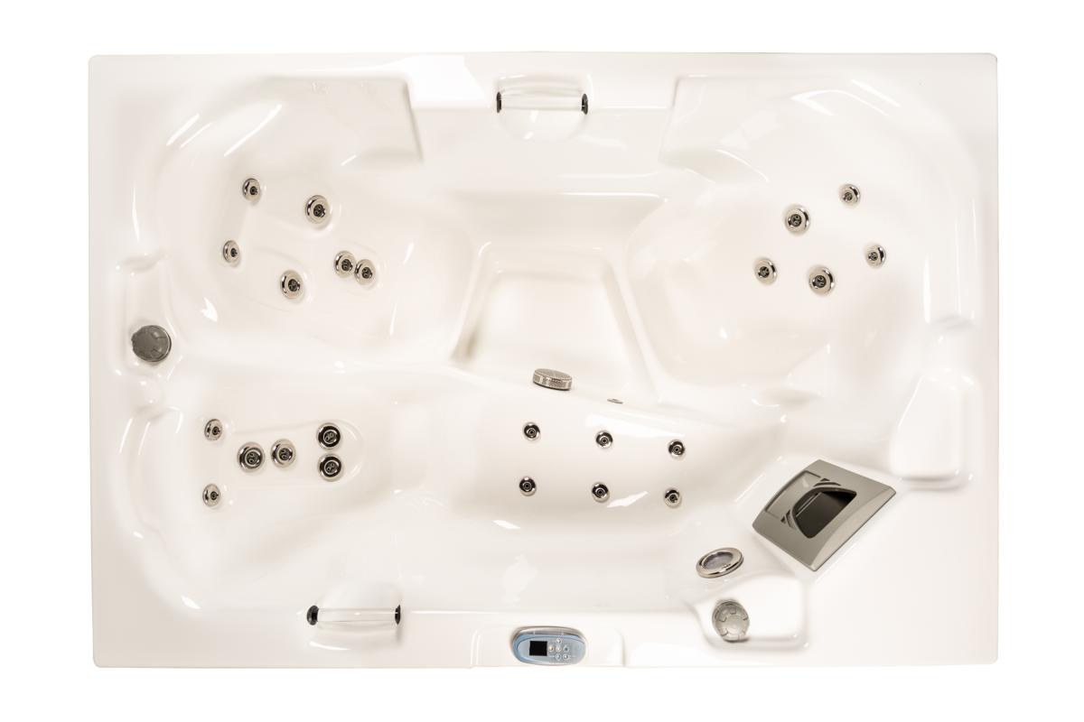 Outdoor Whirlpool Spa Bali Permuteran ONE 210x140 cm weiss MADE IN GERMANY-BEN10146 Outdoor Whirlpool Spa Bali Permuteran ONE 210x140 cm weiss MADE IN GERMANY-BEN10146