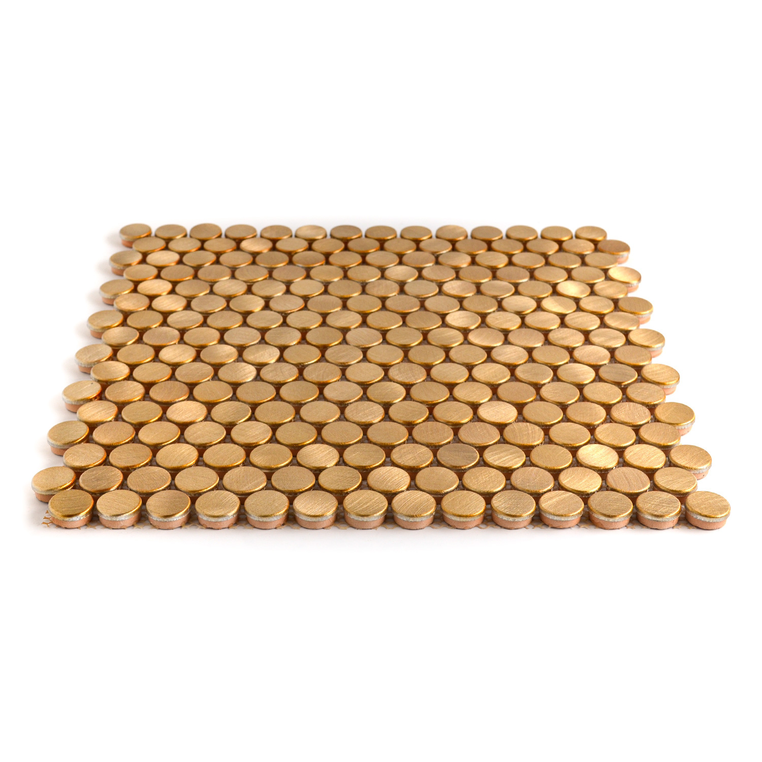 Rundmosaik Mosaikfliesen Gold Maleen Gebürstet Matte-BEN10215.2 Rundmosaik Mosaikfliesen Gold Maleen Gebürstet Matte-BEN10215.2