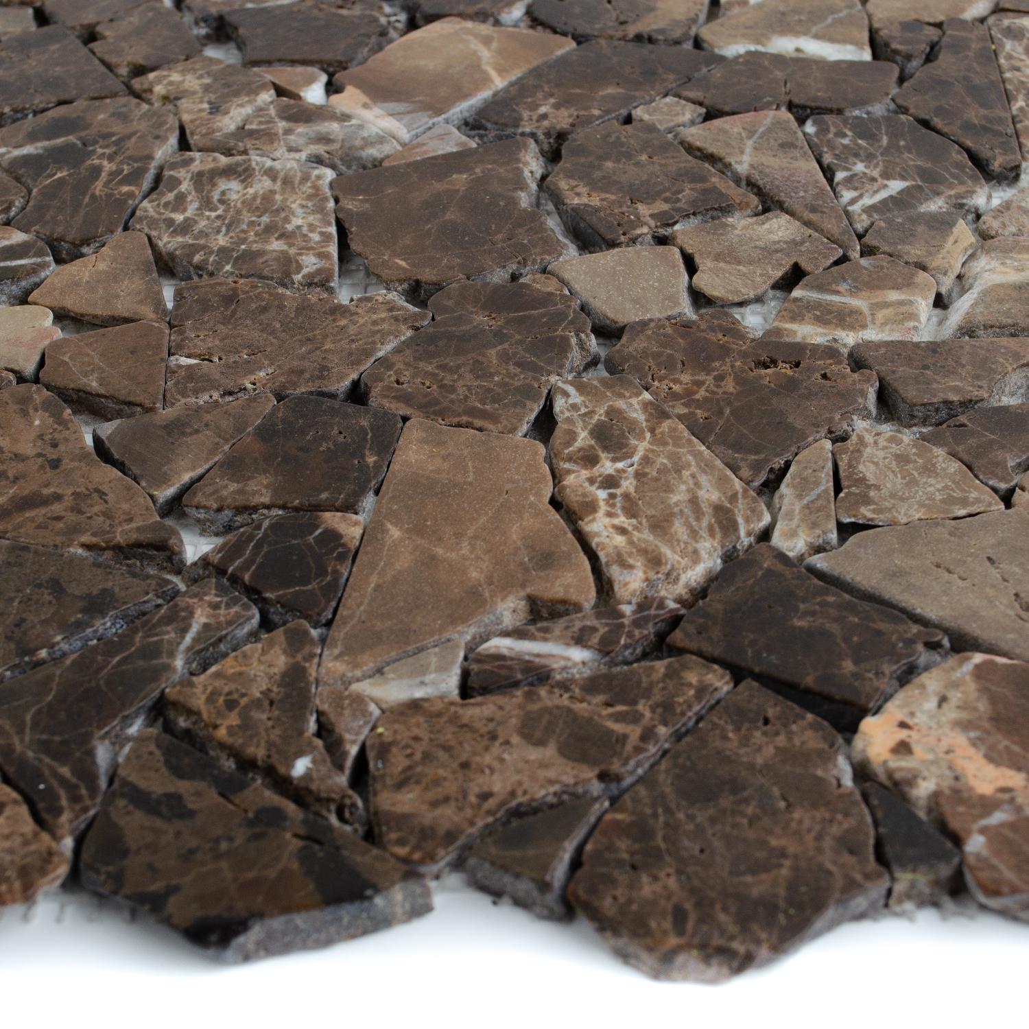 Natursteinmosaik Nilo Marmorbruch Castano Braun-BEN10270