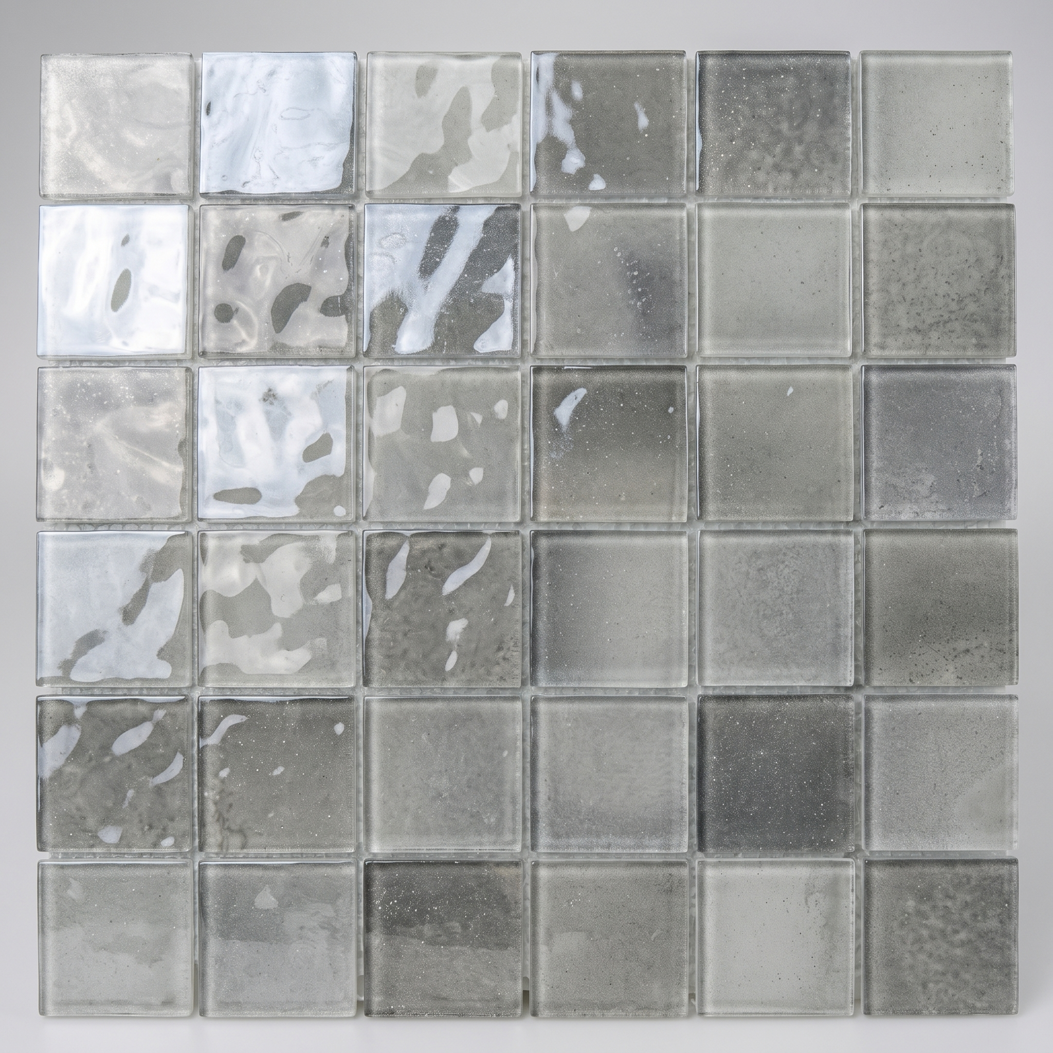 Glasmosaik Mosaikfliese Nizza 48×48 mm & 23×23×4 mm 