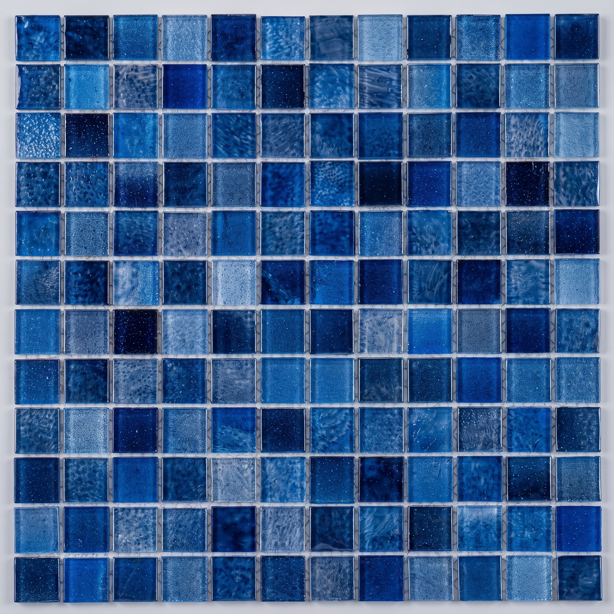 Glasmosaik Mosaikfliese Nizza 48×48 mm & 23×23×4 mm 