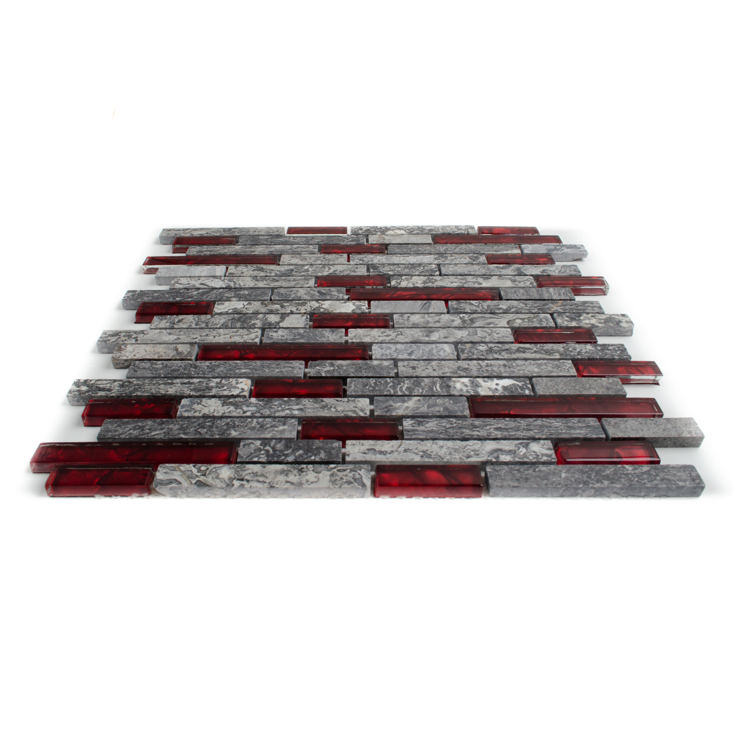 Glasmosaik Rot Natursteinmosaik Abigal Brick-BEN10203.1 Glasmosaik Rot Natursteinmosaik Abigal Brick-BEN10203.1