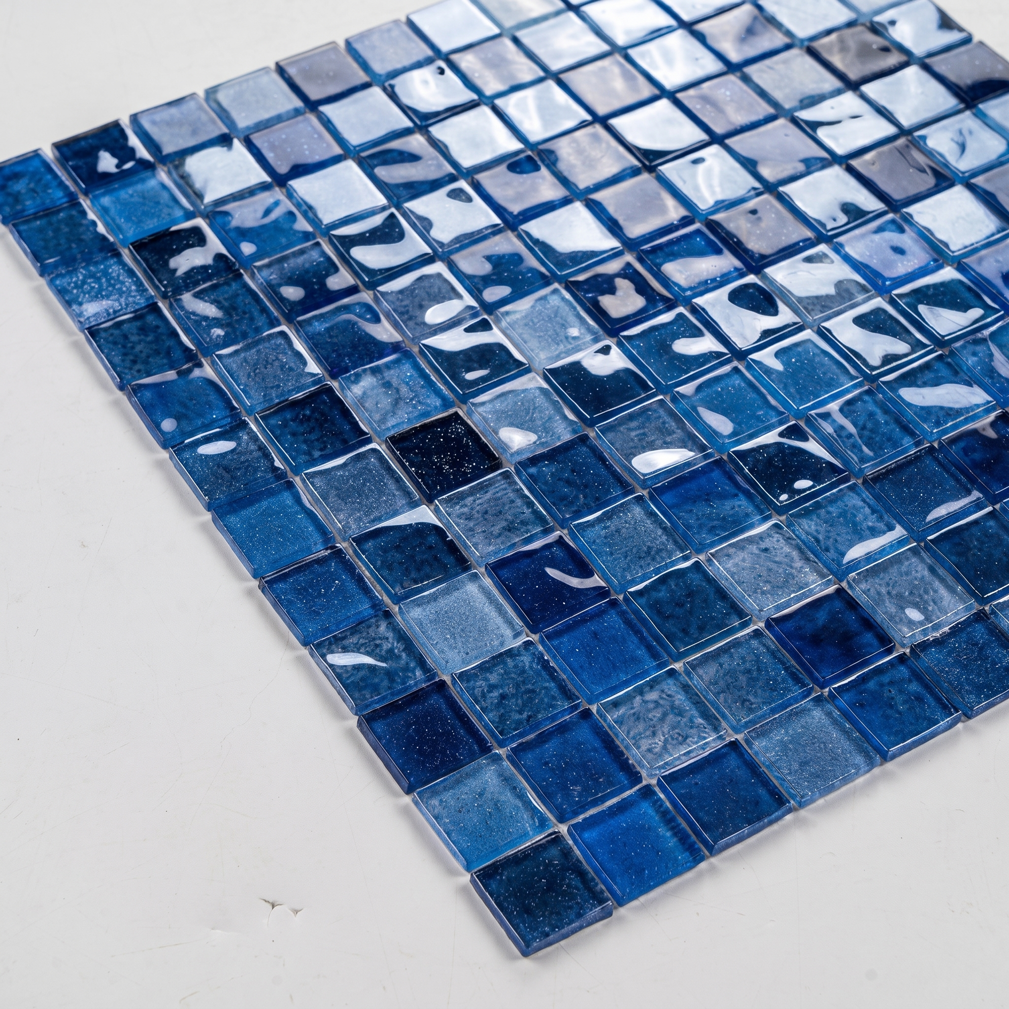 Glasmosaik Mosaikfliese Nizza 48×48 mm & 23×23×4 mm 
