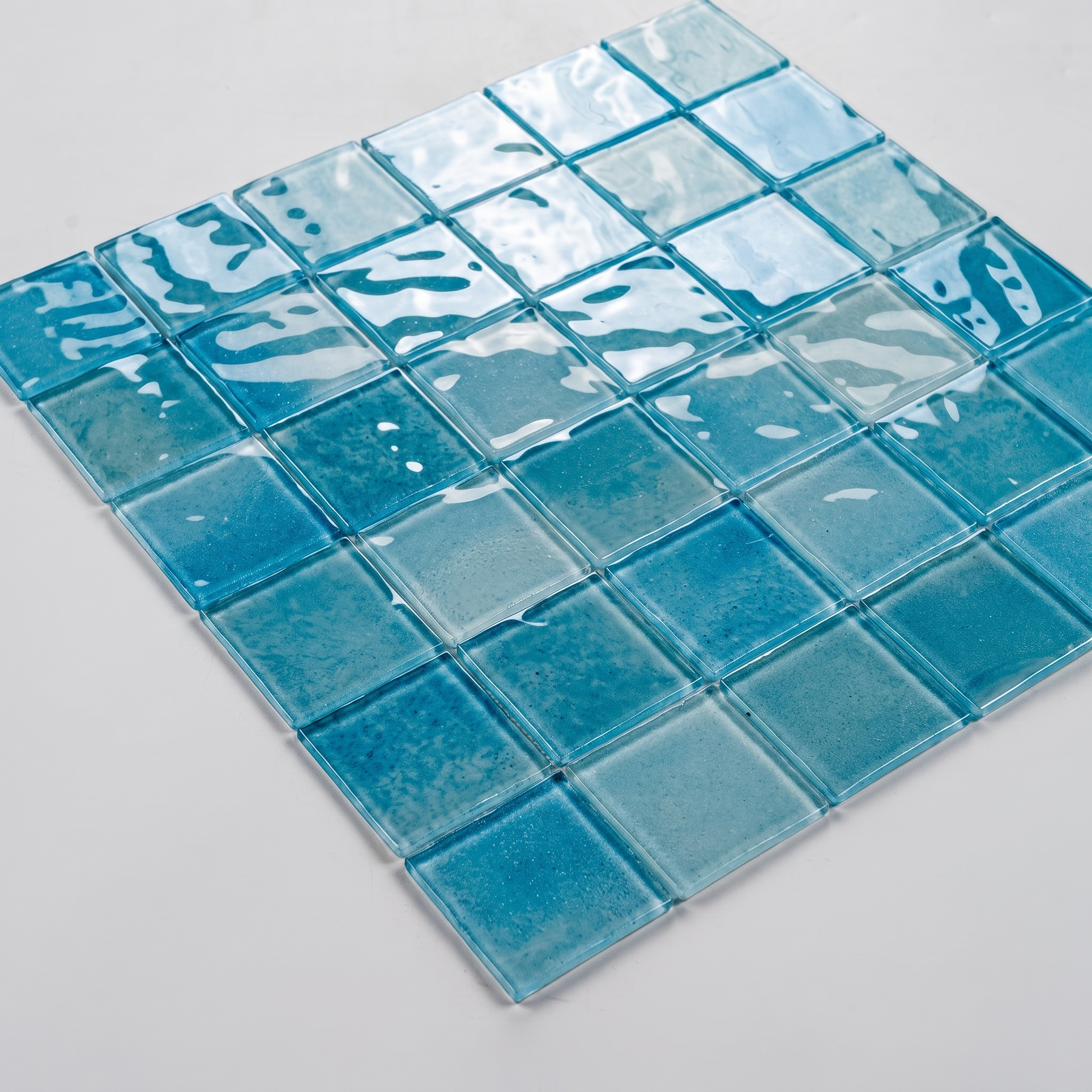 Glasmosaik Mosaikfliese Nizza 48×48 mm & 23×23×4 mm 
