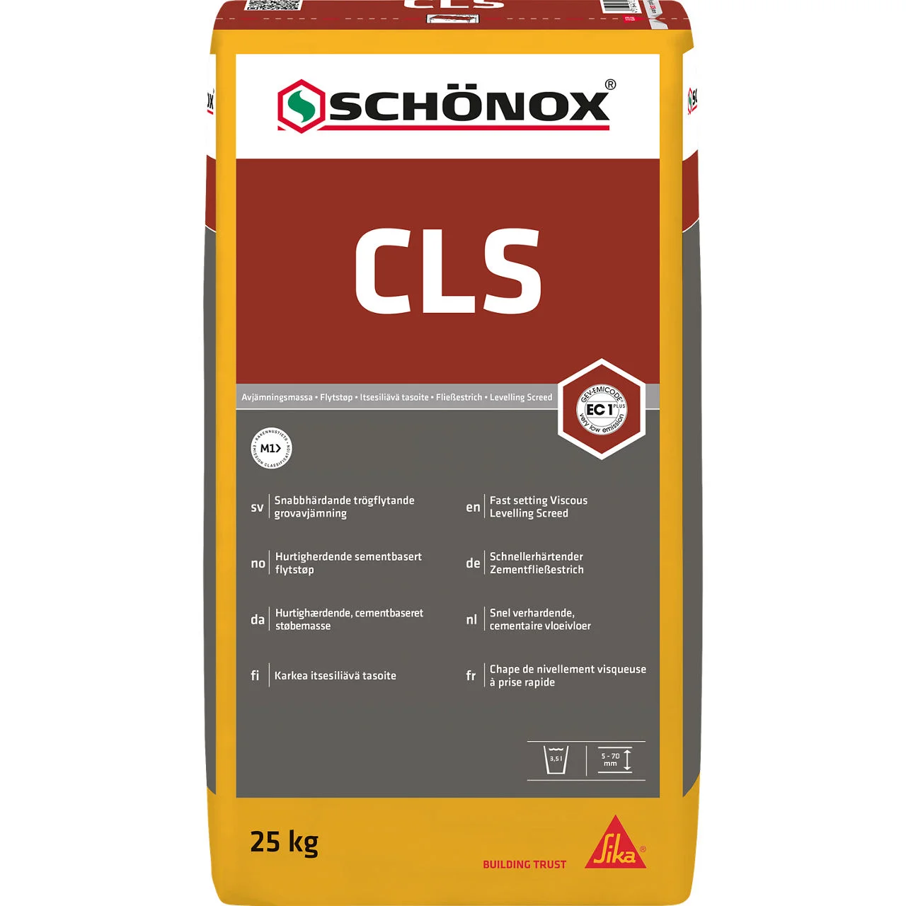Schönox CLS Schnellerhärtender Zementfließestrich 25KG