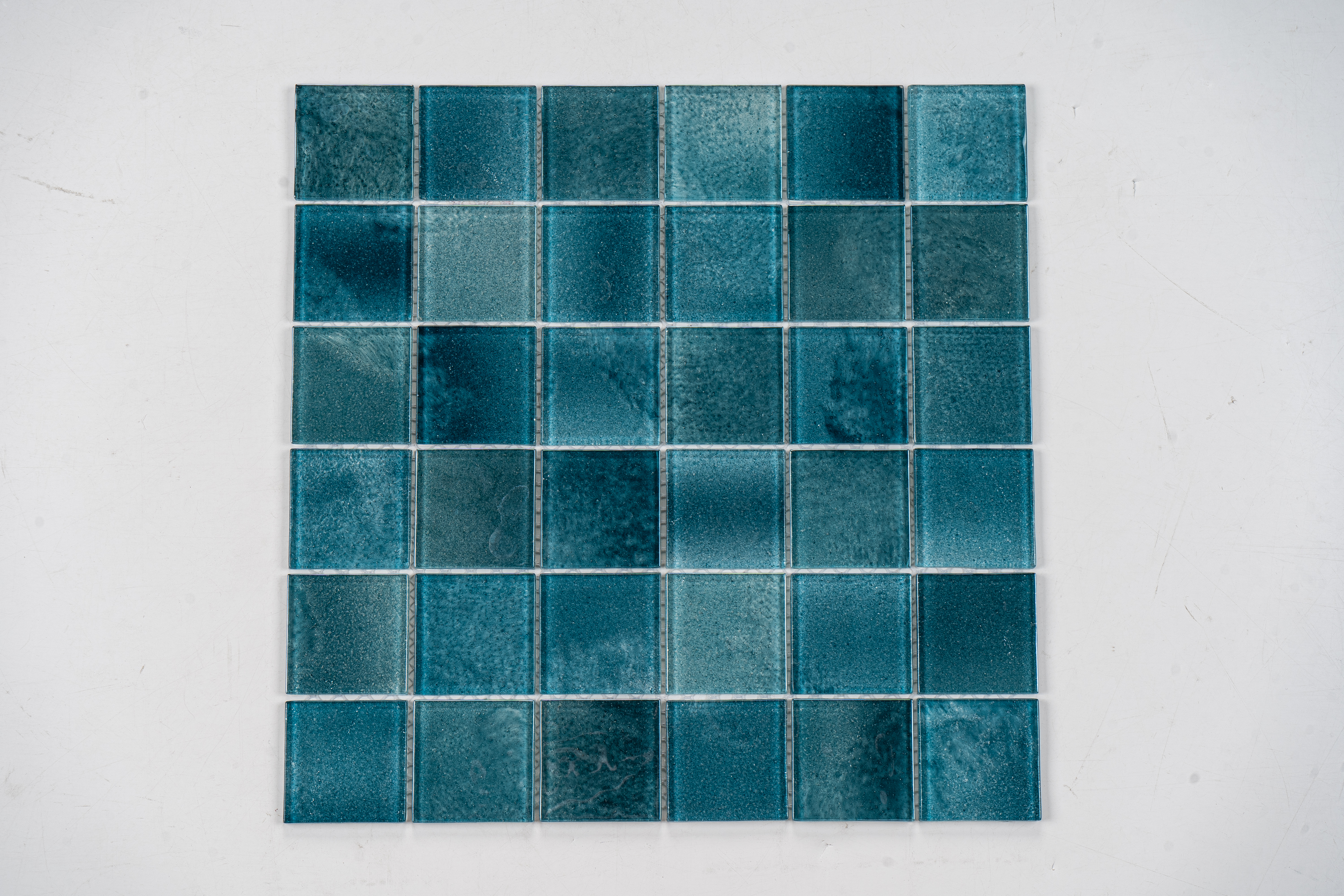 Glasmosaik Mosaikfliese Nizza 48×48 mm & 23×23×4 mm 