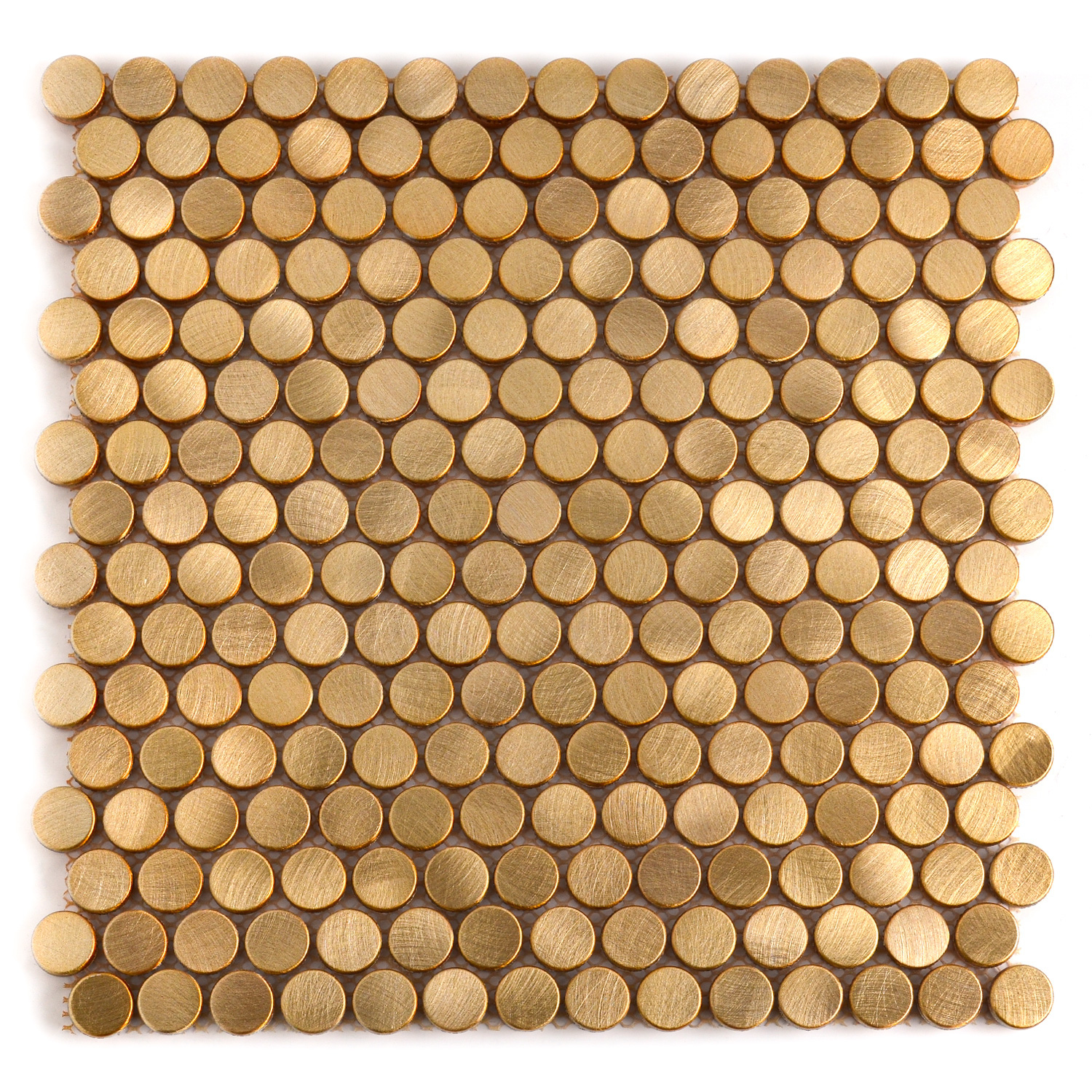 Rundmosaik Mosaikfliesen Gold Maleen Gebürstet Paket-BEN10215.1 Rundmosaik Mosaikfliesen Gold Maleen Gebürstet Paket-BEN10215.1