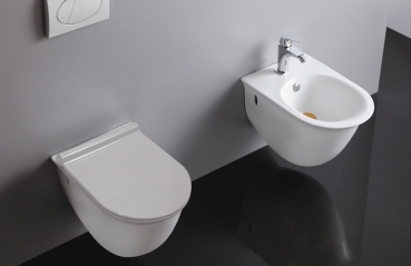 Design Wand-​Tiefspül-WC mit Softclose WC Sitz-BEN10364