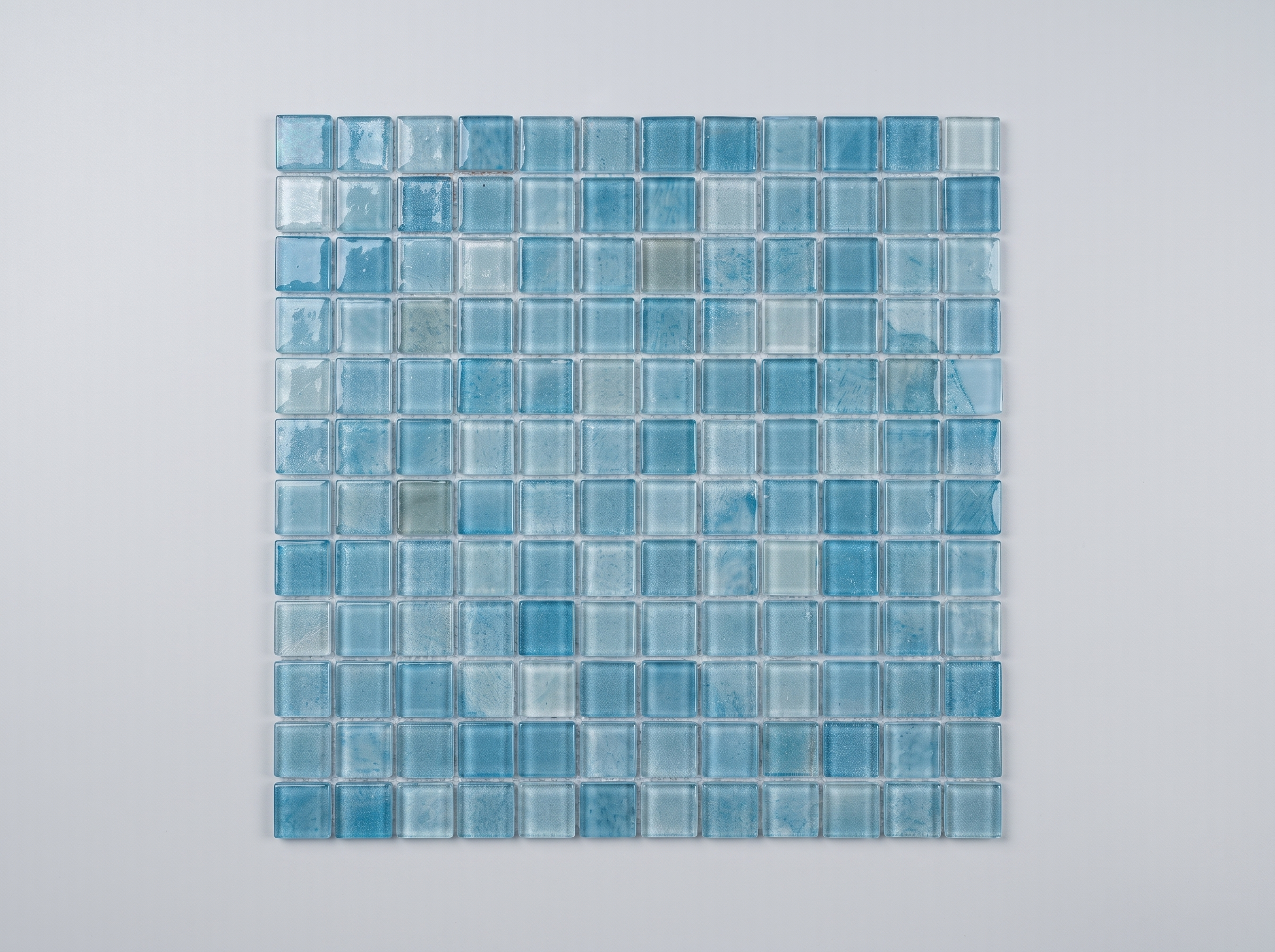 Glasmosaik Mosaikfliese Nizza 23×23×4 mm Türkis