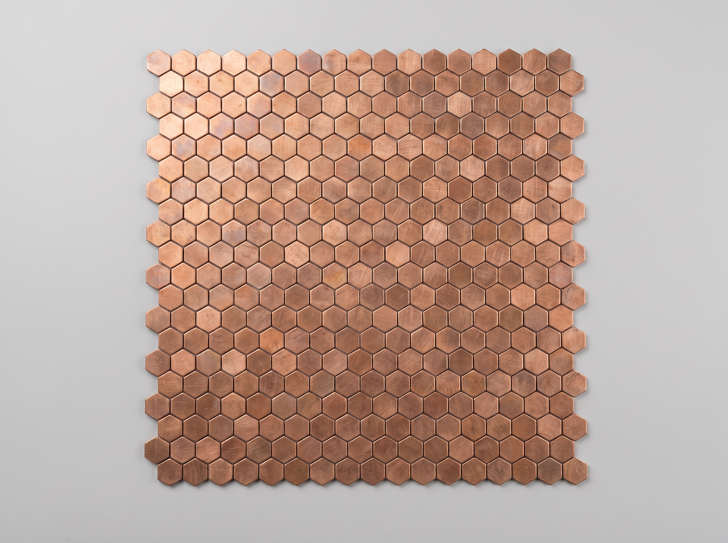 Mosaikfliesen Edelstahl Toulouse 15x15x4mm Rosegold 3D Gebürstet