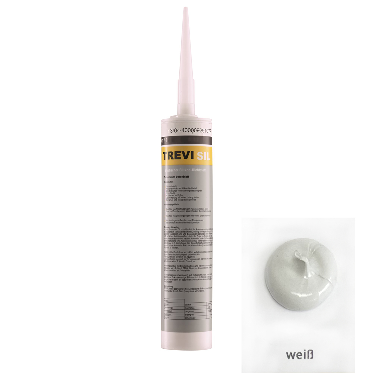 Silicon Silikon Silikonfuge Fugenmasse Elastischer TREVISIL-BEN10086M Silicon Silikon Silikonfuge Fugenmasse Elastischer TREVISIL-BEN10086M