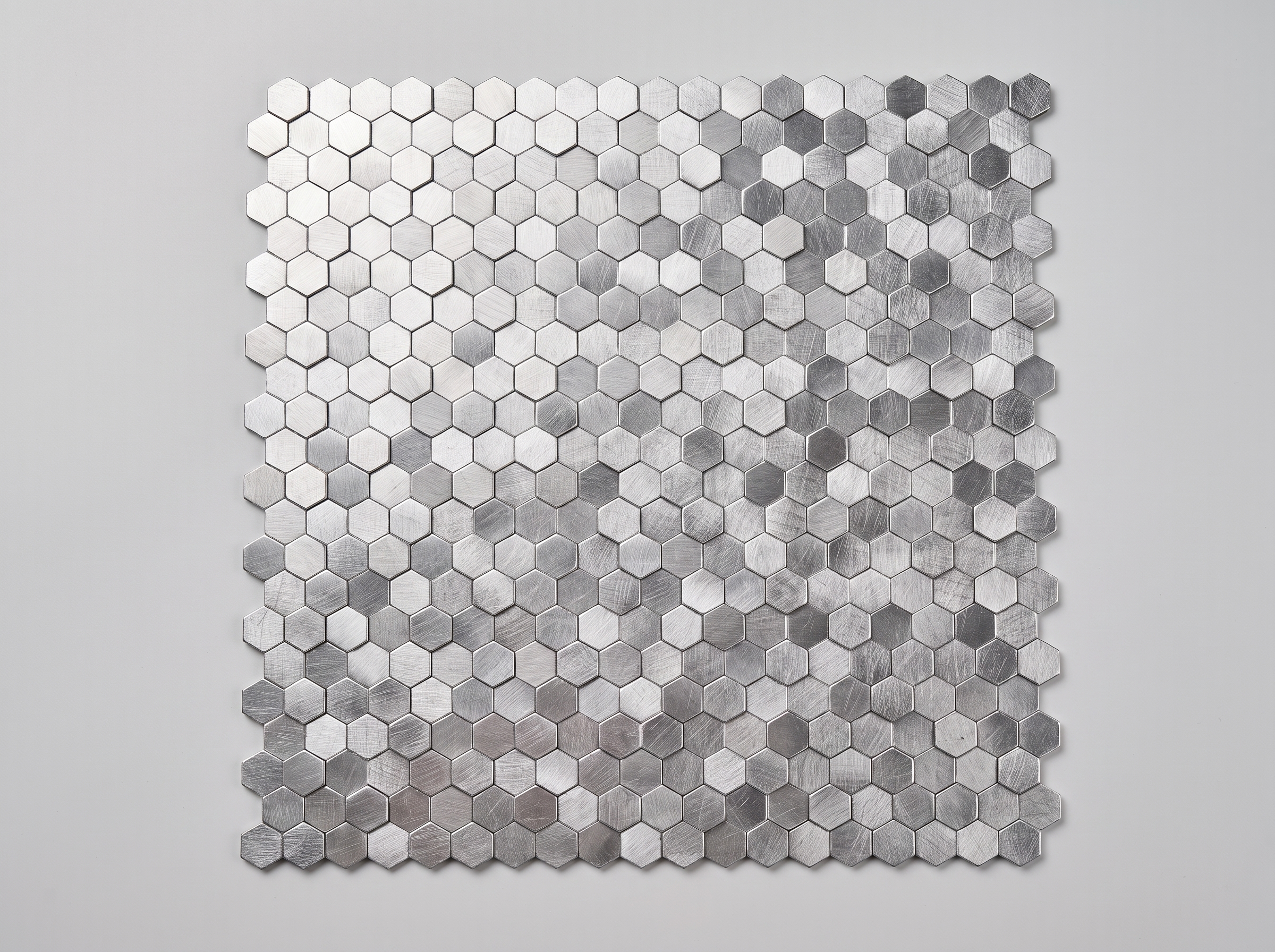 Mosaikfliesen Edelstahl Toulouse 15x15x4mm Silber 3D Gebürstet